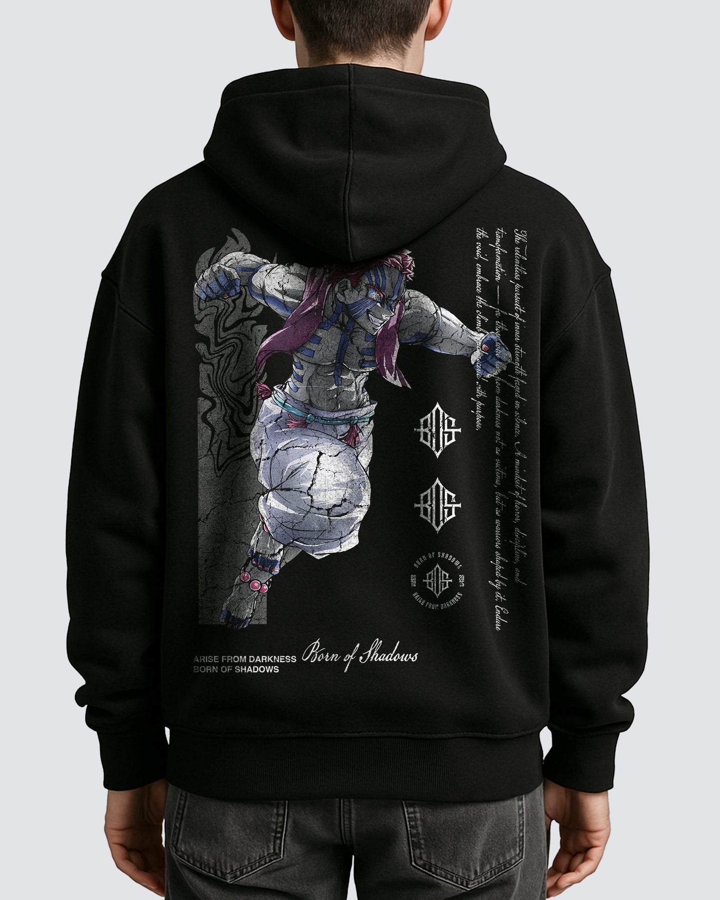 Demon Slayer 'Akaza' Oversized Hoodie ODMPOD