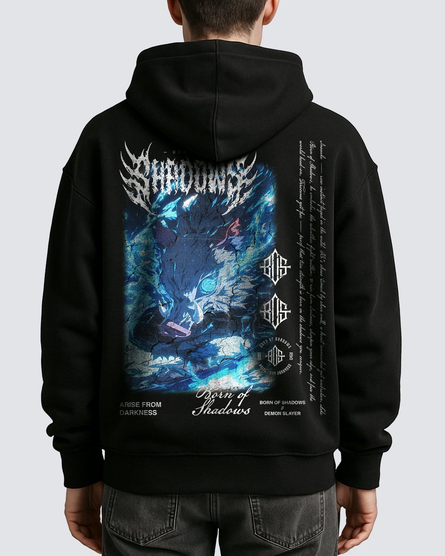 Demon Slayer 'Inosuke' Oversized Hoodie ODMPOD
