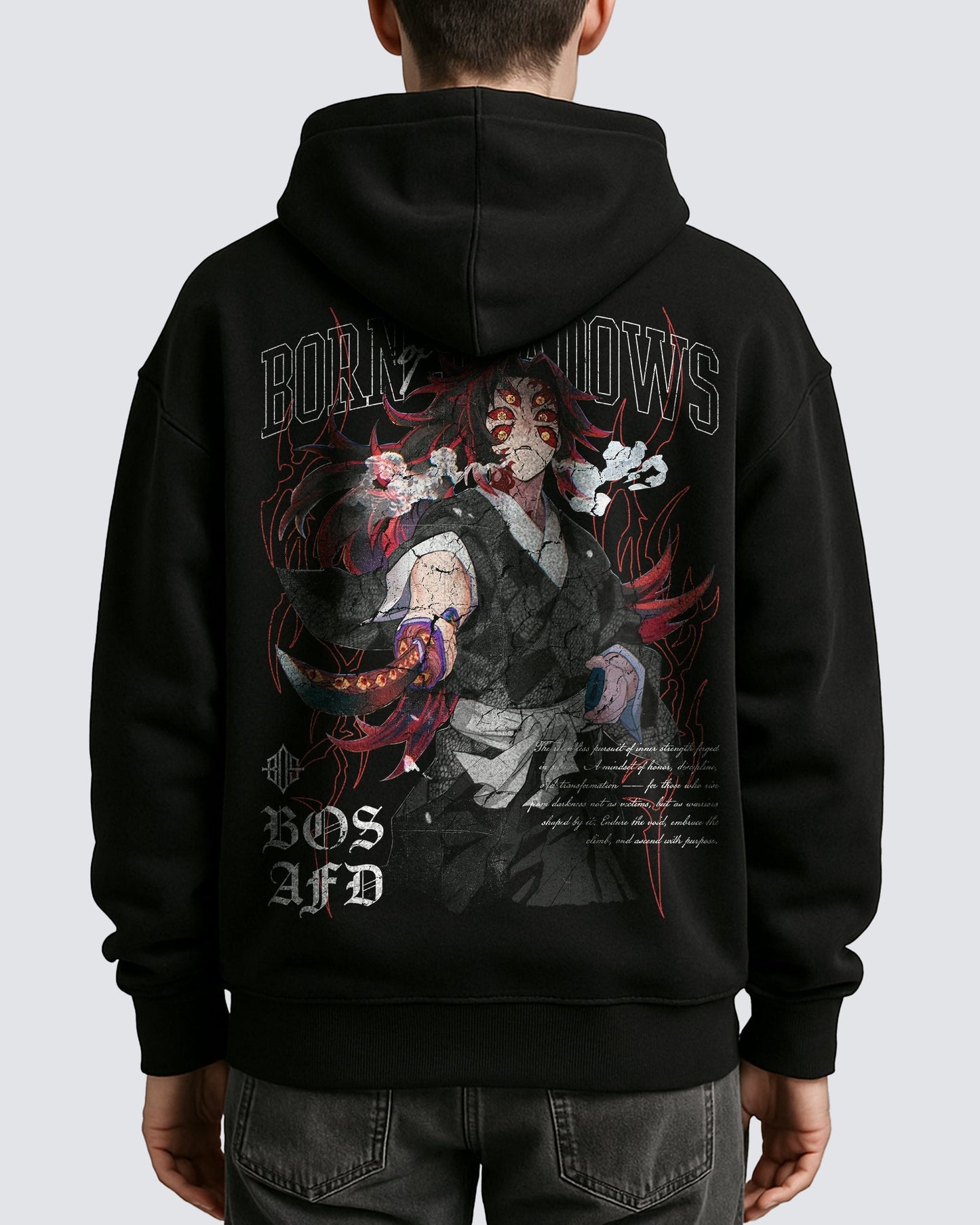 Demon Slayer 'Upper Moon 1' Oversized Hoodie ODMPOD