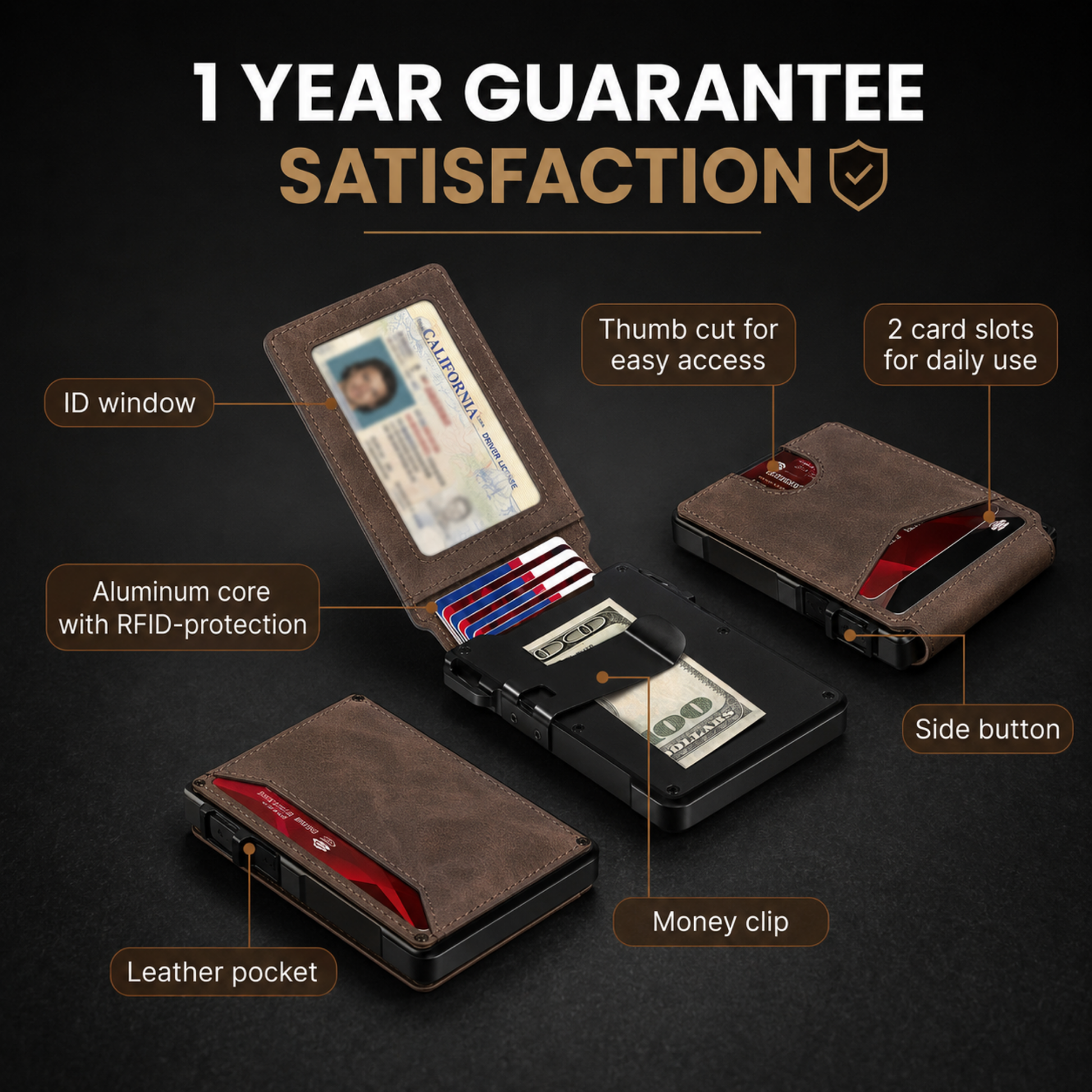 Salendor MagVault® Minimalist Wallet - Maximum Capacity. Minimal Footprint. Salendor