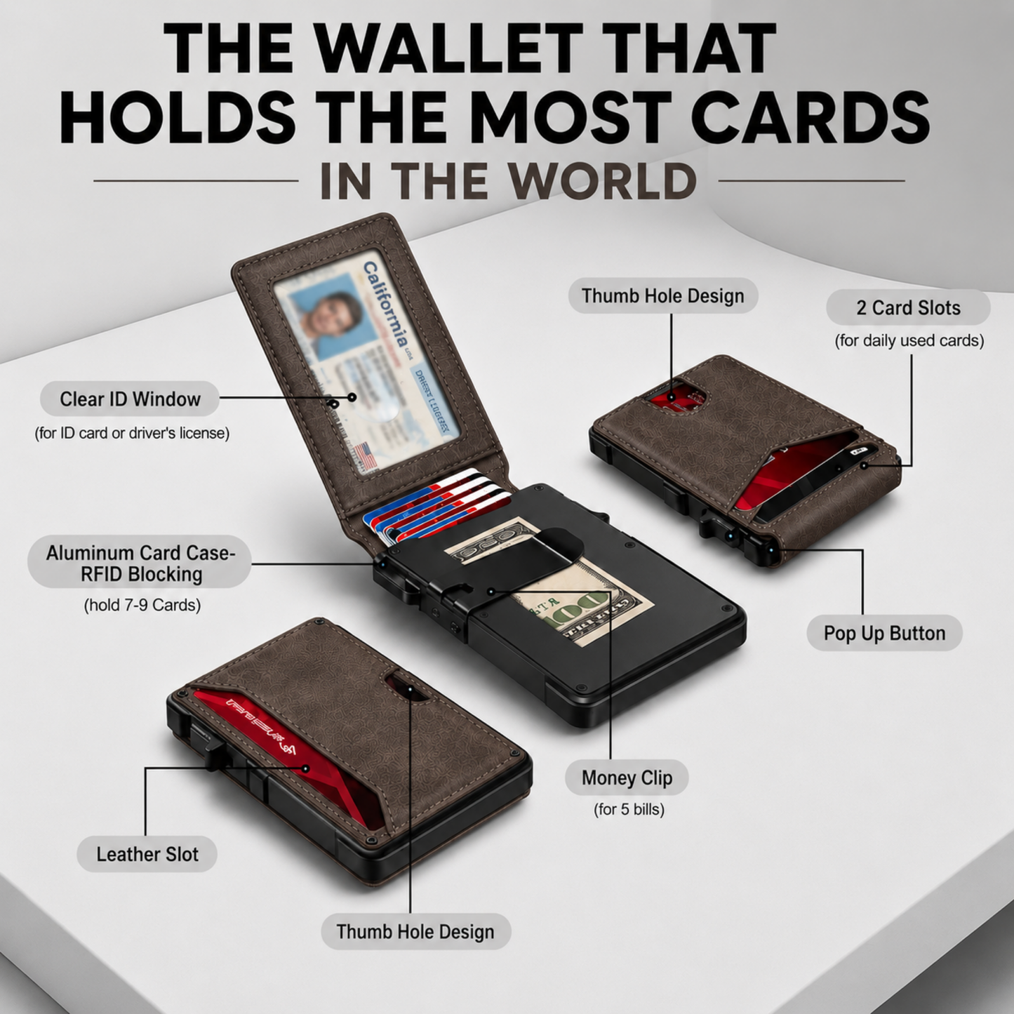 Salendor MagVault® Minimalist Wallet - Maximum Capacity. Minimal Footprint. Salendor