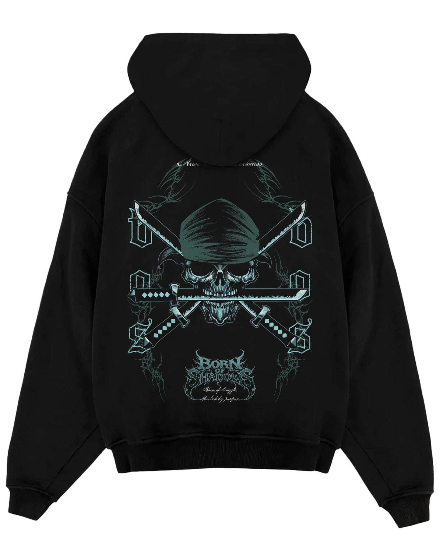 [Limited Edition] 'One Piece: Zoro's Skull' Oversized Hoodie ODMPOD