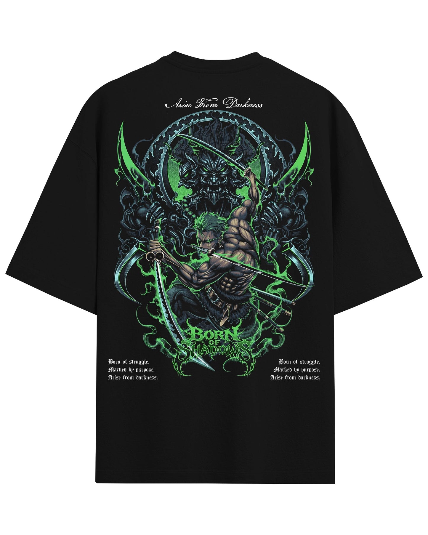 [Limited Edition] 'One Piece: Roronoa Zoro' Back T-Shirt ODMPOD