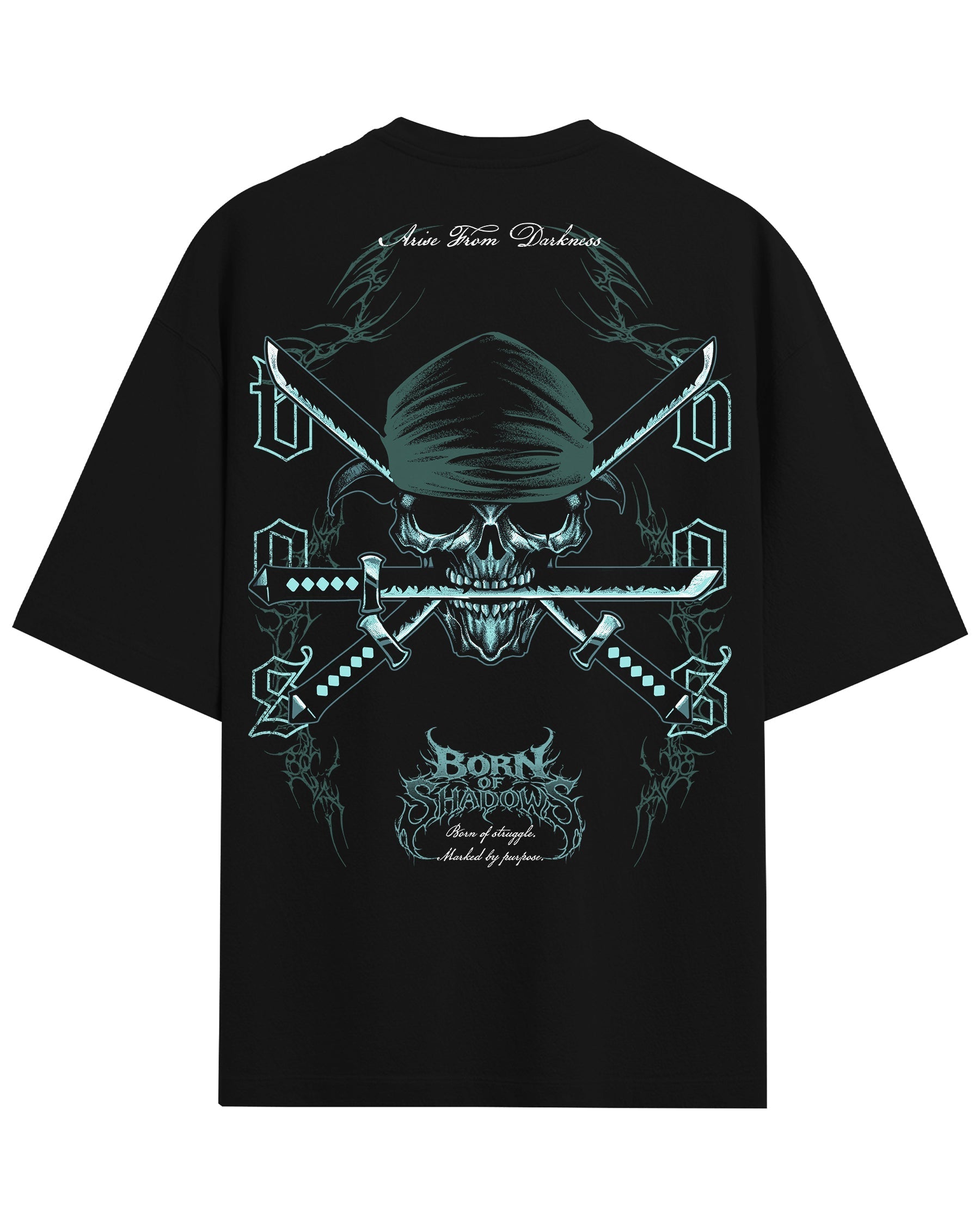 [Limited Edition] 'One Piece: Zoro's Skull' Back T-Shirt ODMPOD