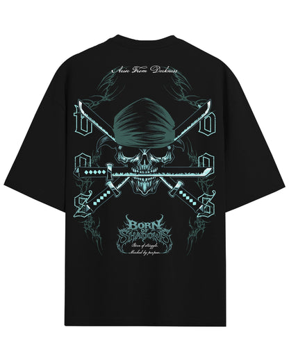 [Limited Edition] 'One Piece: Zoro's Skull' Back T-Shirt ODMPOD