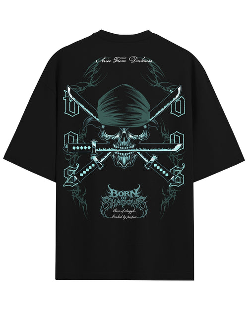 [Limited Edition] 'One Piece: Zoro's Skull' Back T-Shirt ODMPOD