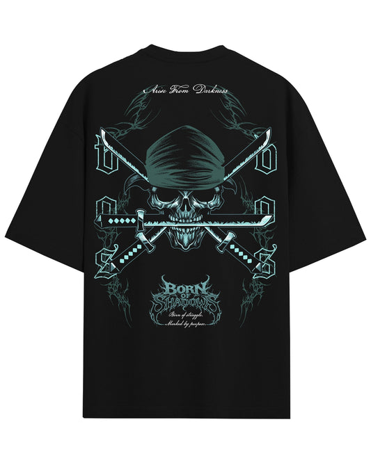 [Limited Edition] 'One Piece: Zoro's Skull' Back T-Shirt ODMPOD