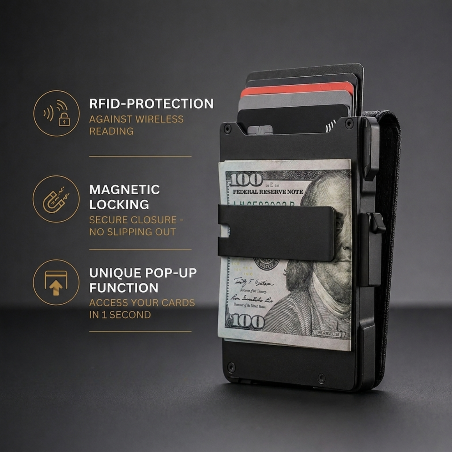 Salendor MagVault® Minimalist Wallet - Maximum Capacity. Minimal Footprint. Salendor