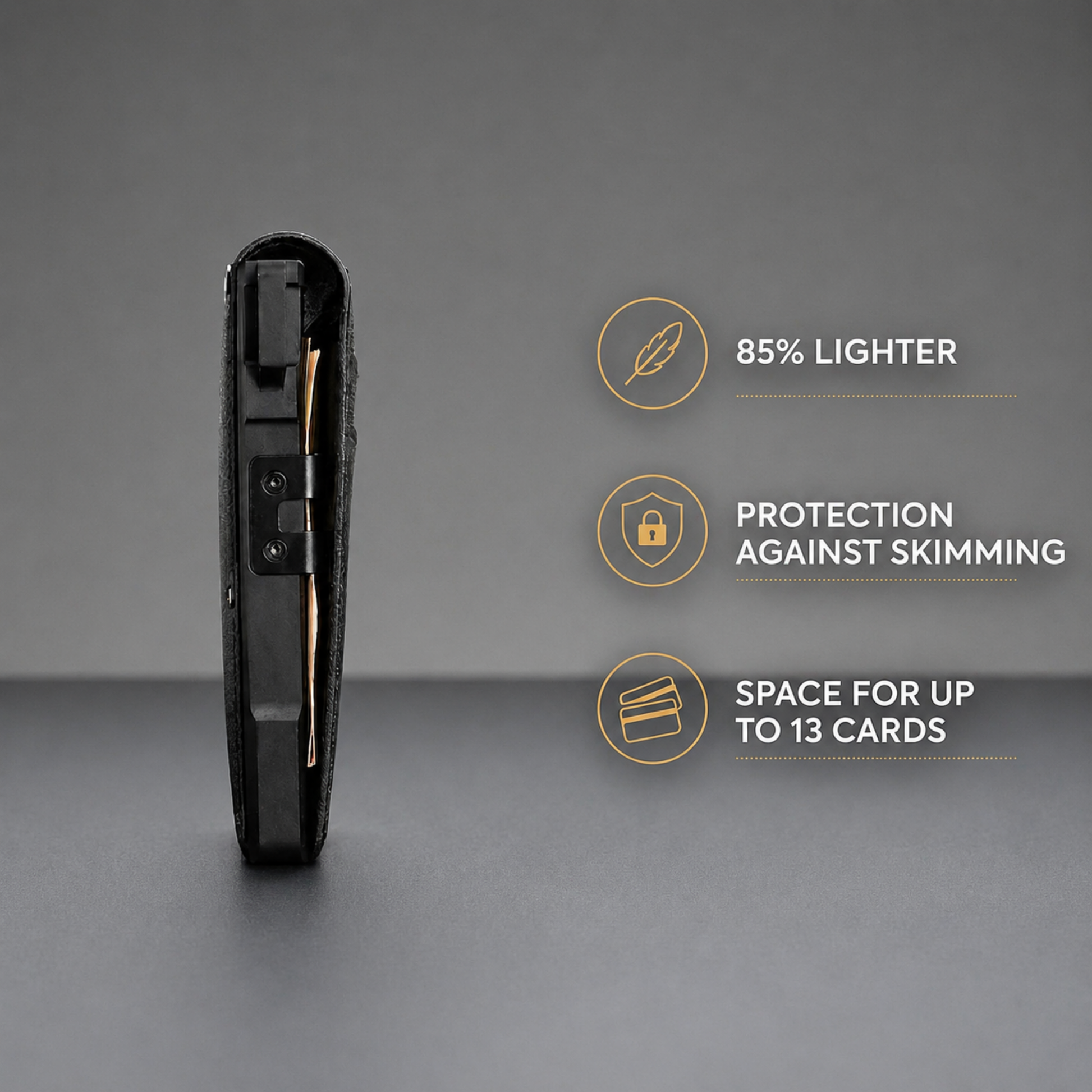 Salendor MagVault® Minimalist Wallet - Maximum Capacity. Minimal Footprint. Salendor