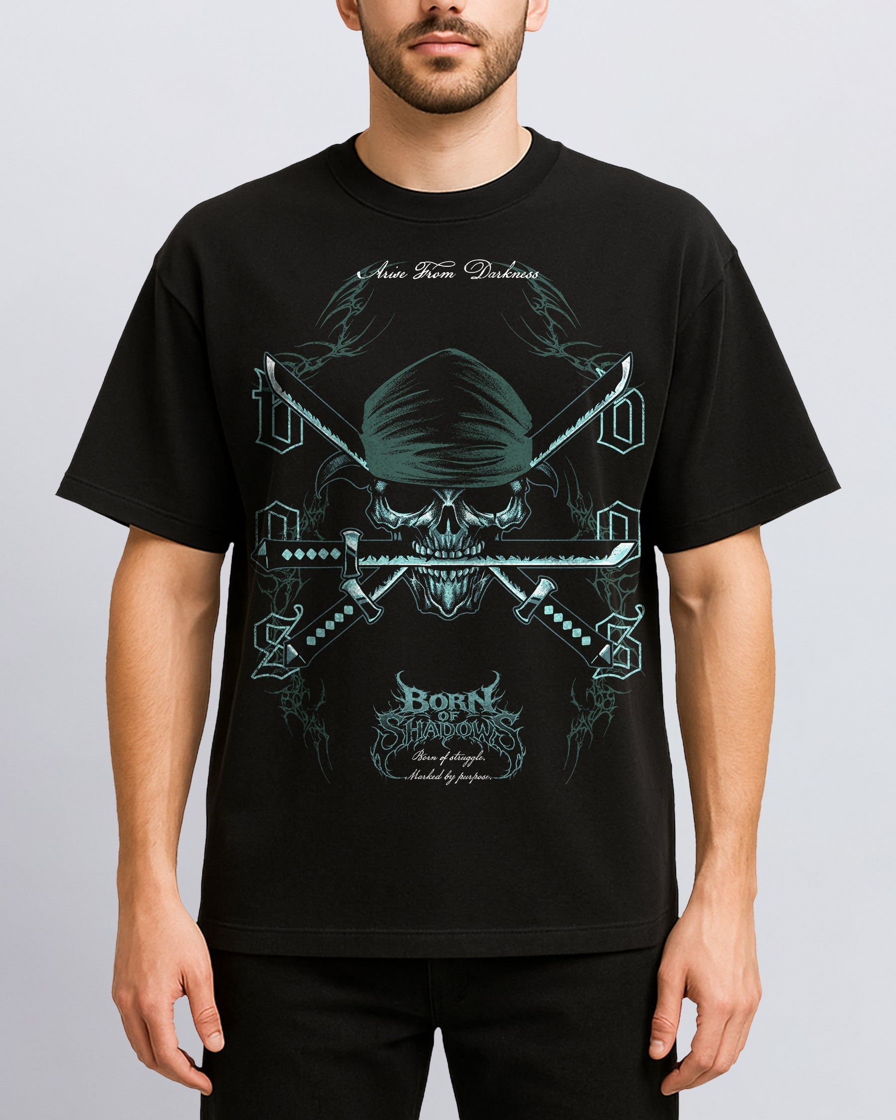 [Limited Edition] 'One Piece: Zoro's Skull' Front T-Shirt ODMPOD