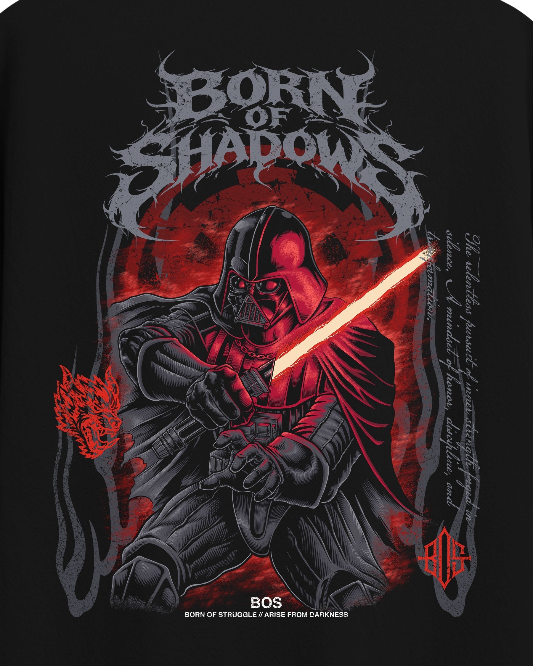 [Limited Edition] 'Star Wars: Darth Vader' Back T-Shirt ODMPOD