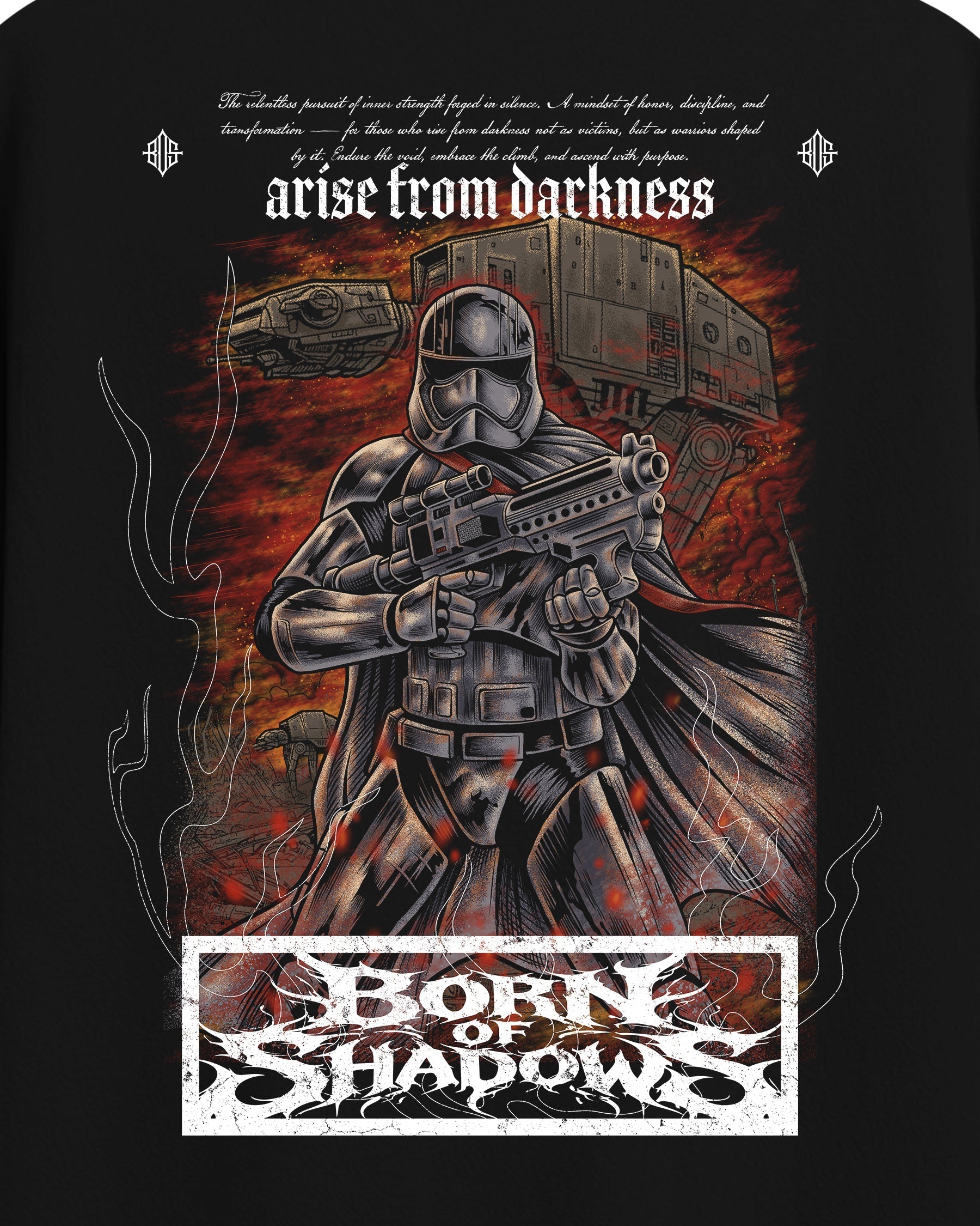 [Limited Edition] 'Star Wars: Captain Phasma' Back T-Shirt ODMPOD