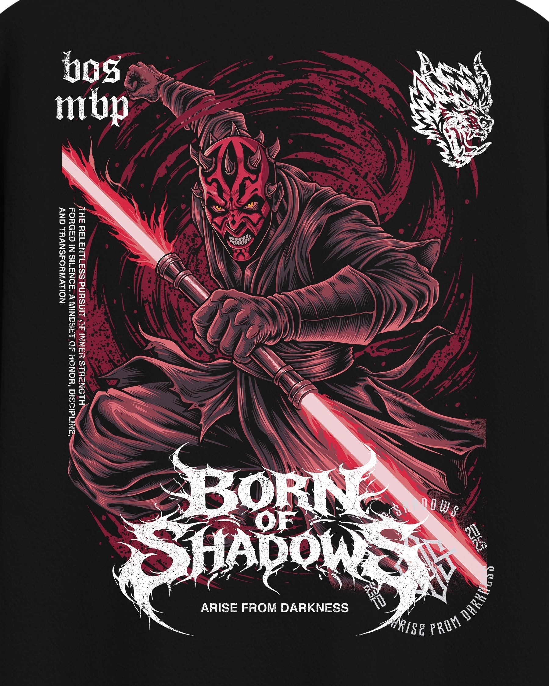 [Limited Edition] 'Star Wars: Darth Maul' Back T-Shirt ODMPOD