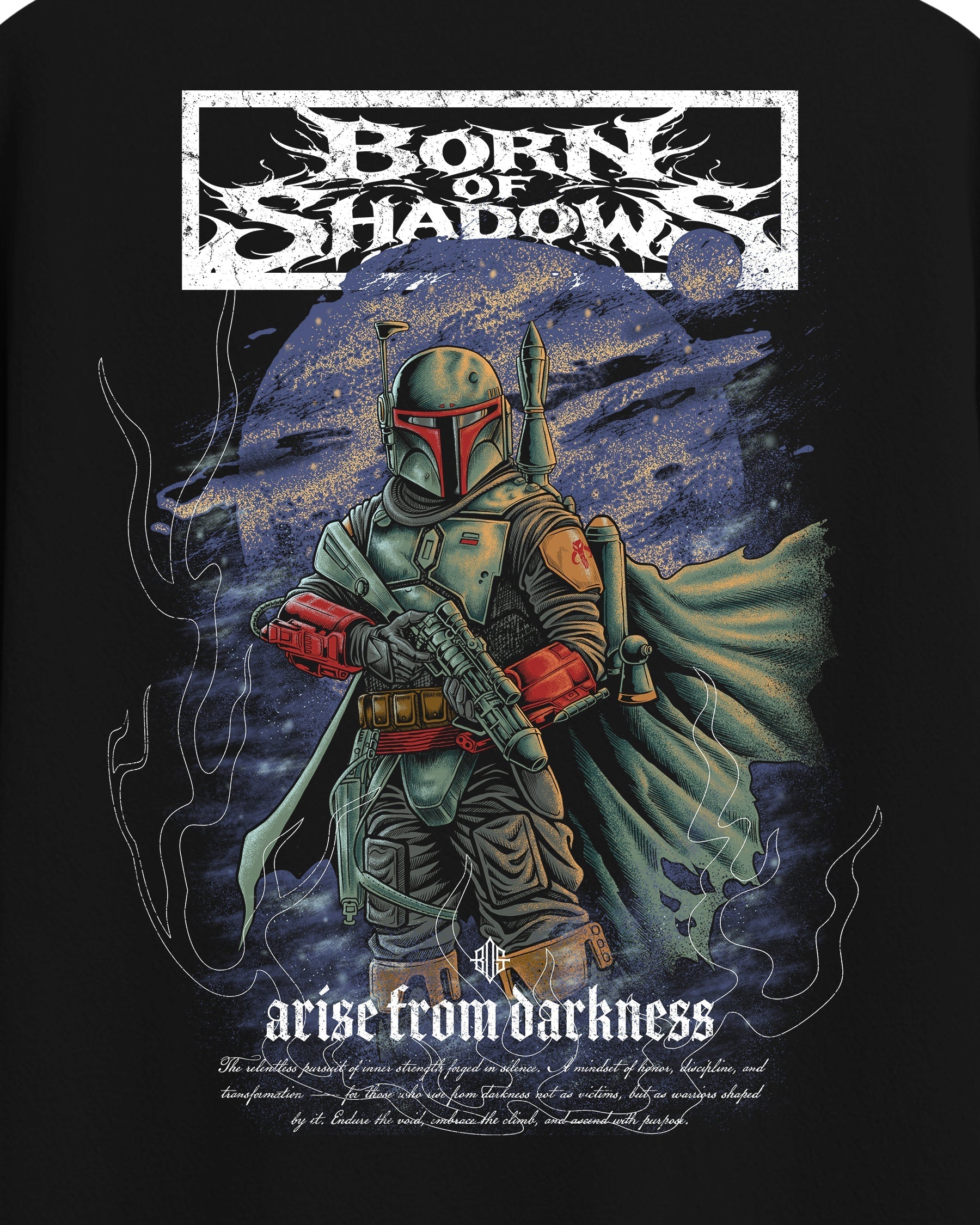 [Limited Edition] 'Star Wars: Boba Fett' Back T-Shirt ODMPOD