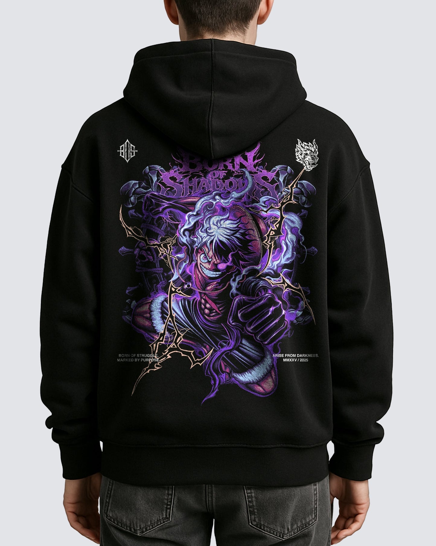 [Limited Edition] 'One Piece: Luffy Gear 5' Oversized Hoodie ODMPOD