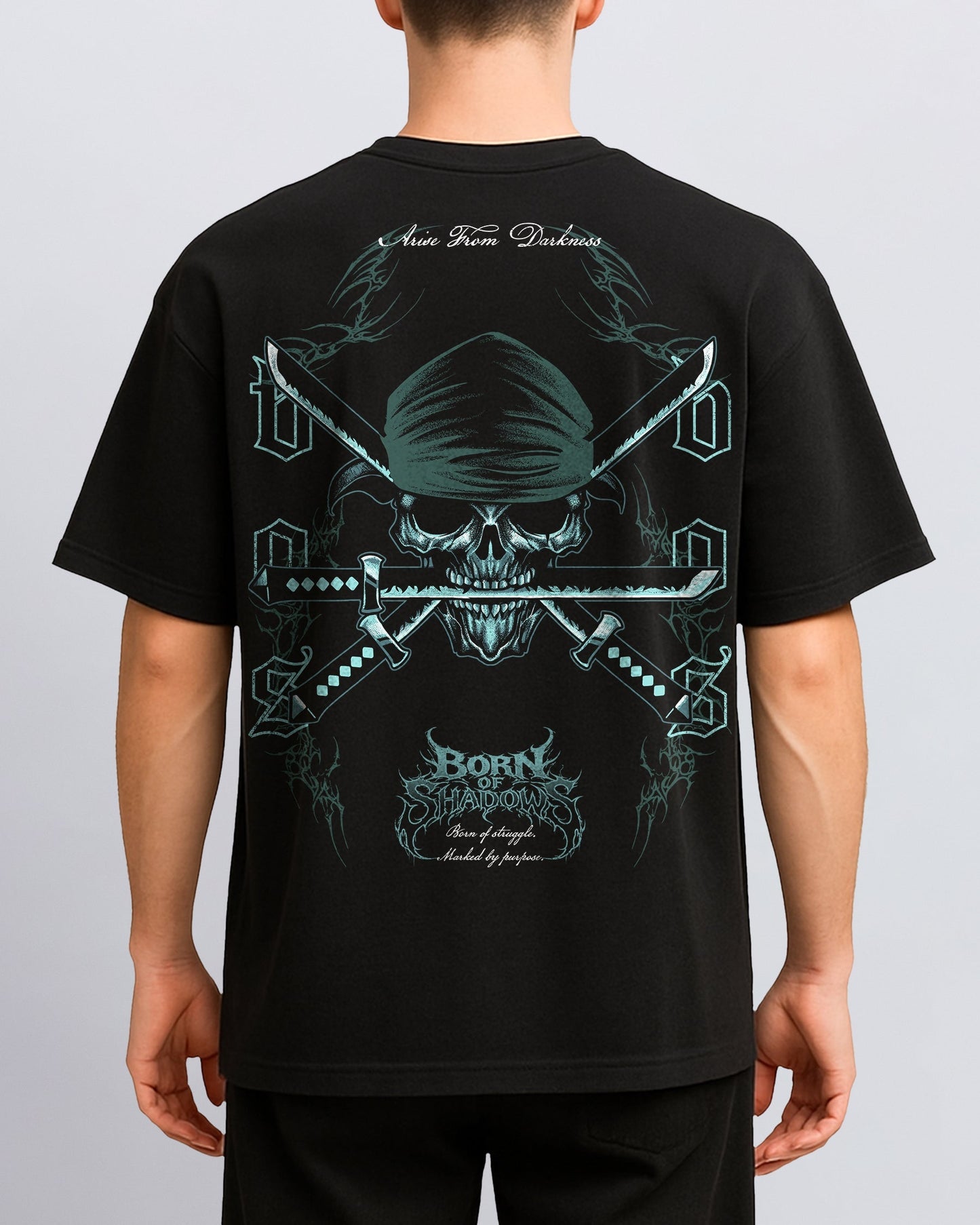 [Limited Edition] 'One Piece: Zoro's Skull' Back T-Shirt ODMPOD