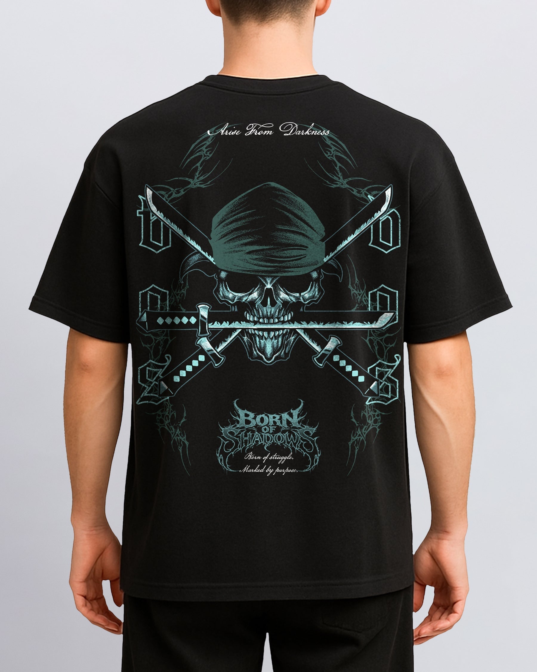 [Limited Edition] 'One Piece: Zoro's Skull' Back T-Shirt ODMPOD