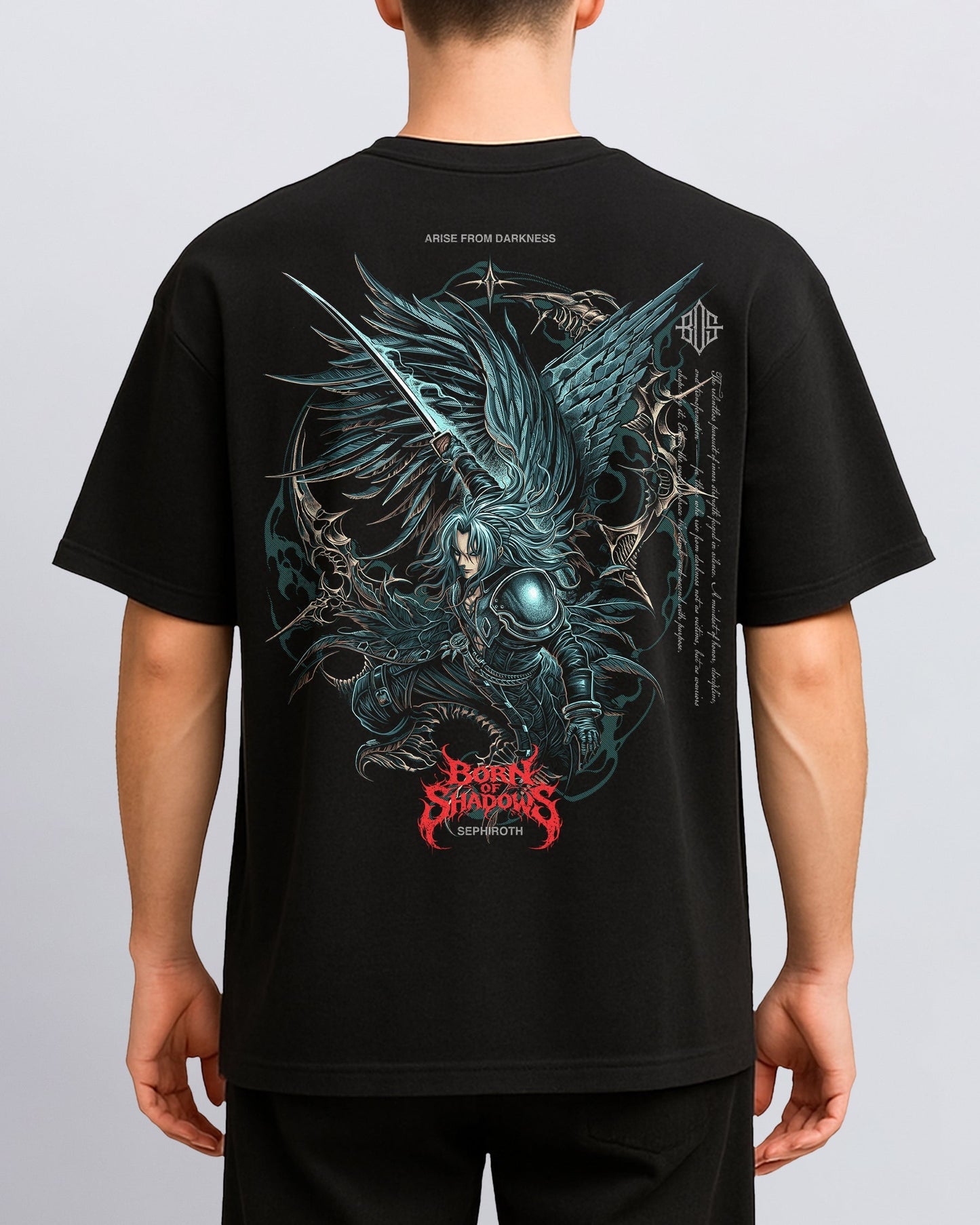 [Limited Edition] 'Final Fantasy: Sephiroth' Back T-Shirt ODMPOD
