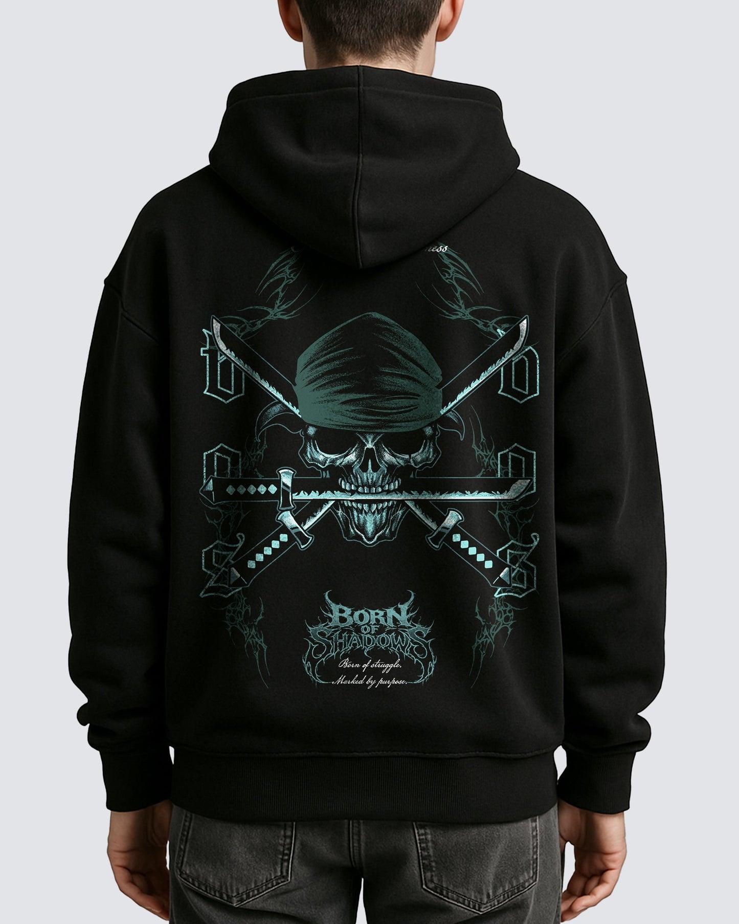 [Limited Edition] 'One Piece: Zoro's Skull' Oversized Hoodie ODMPOD