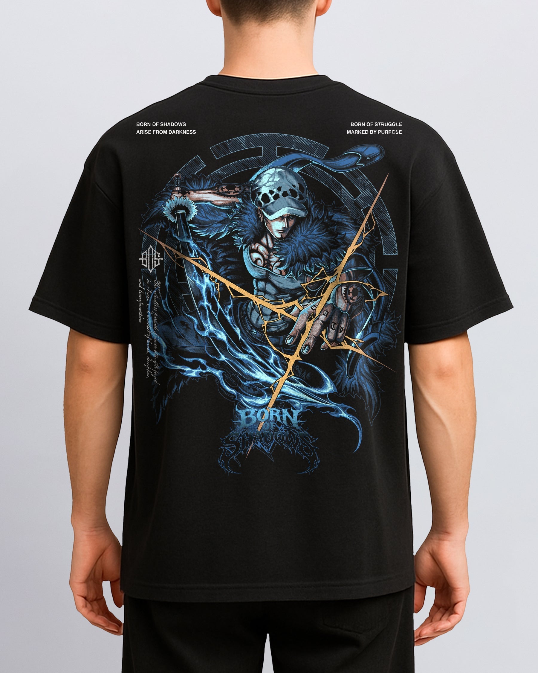 [Limited Edition] 'One Piece: Trafalgar Law' Back T-Shirt ODMPOD