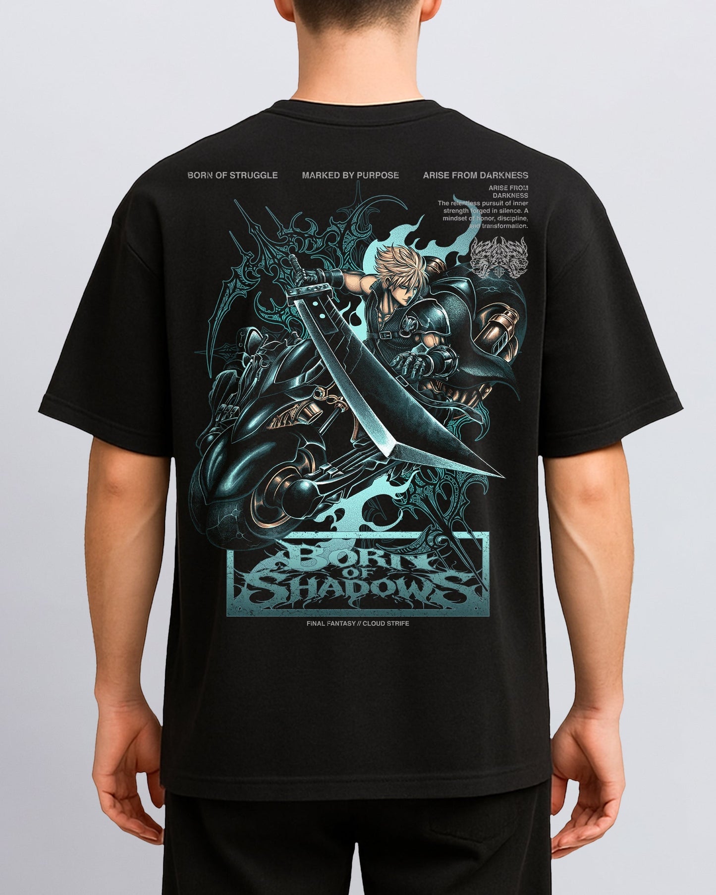 [Limited Edition] 'Final Fantasy: Cloud Strife' Back T-Shirt ODMPOD