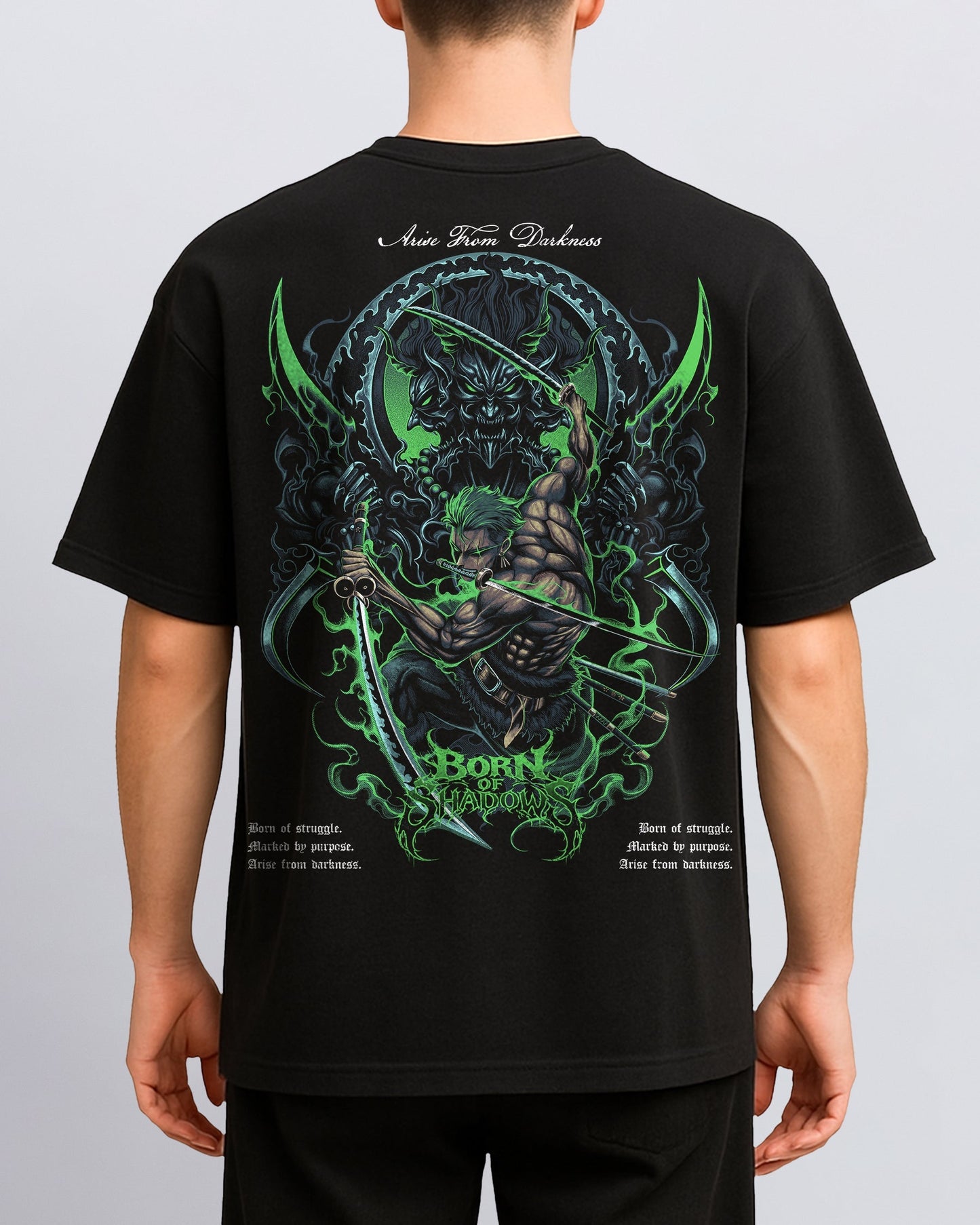 [Limited Edition] 'One Piece: Roronoa Zoro' Back T-Shirt ODMPOD