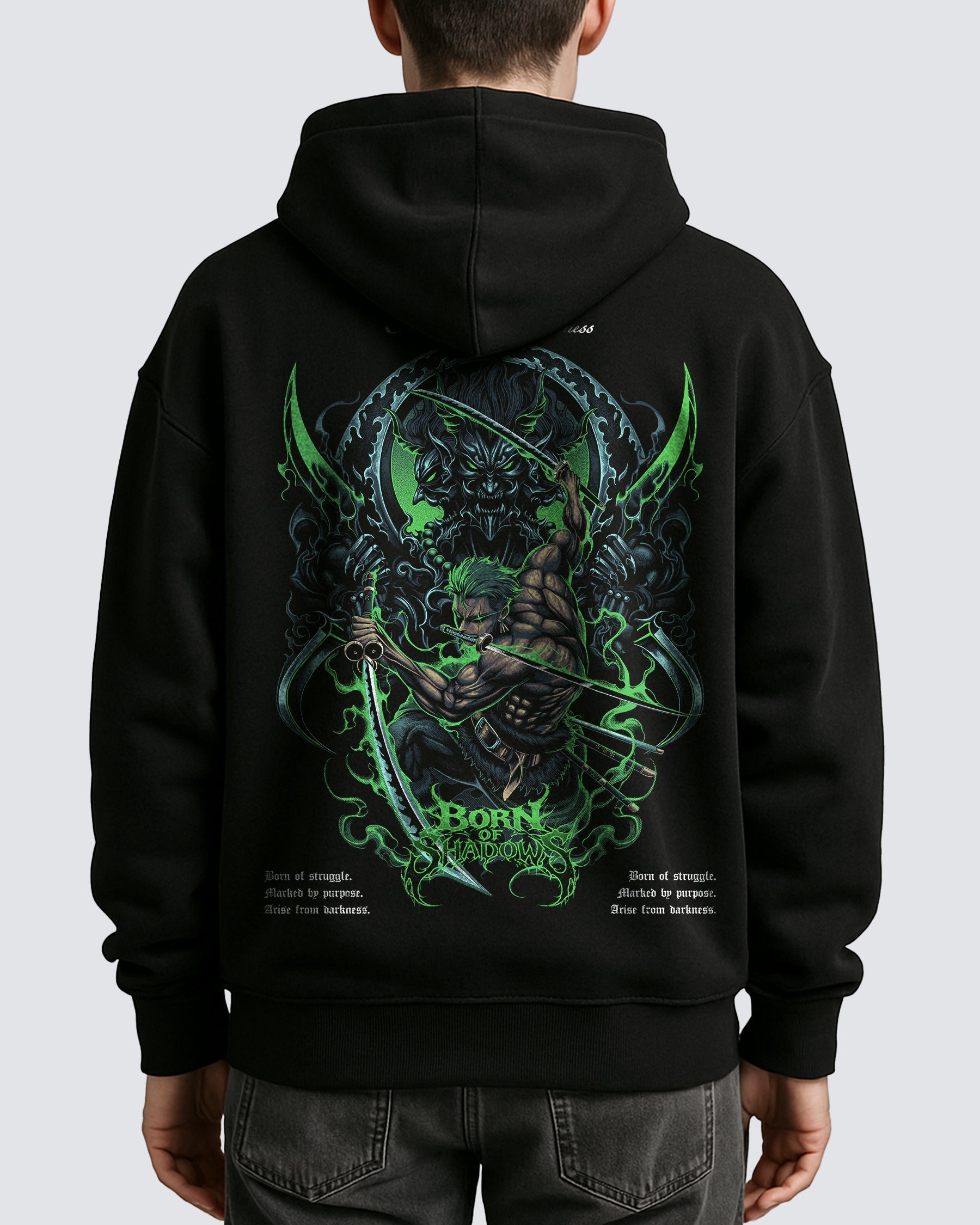 [Limited Edition] 'One Piece: Roronoa Zoro' Oversized Hoodie ODMPOD