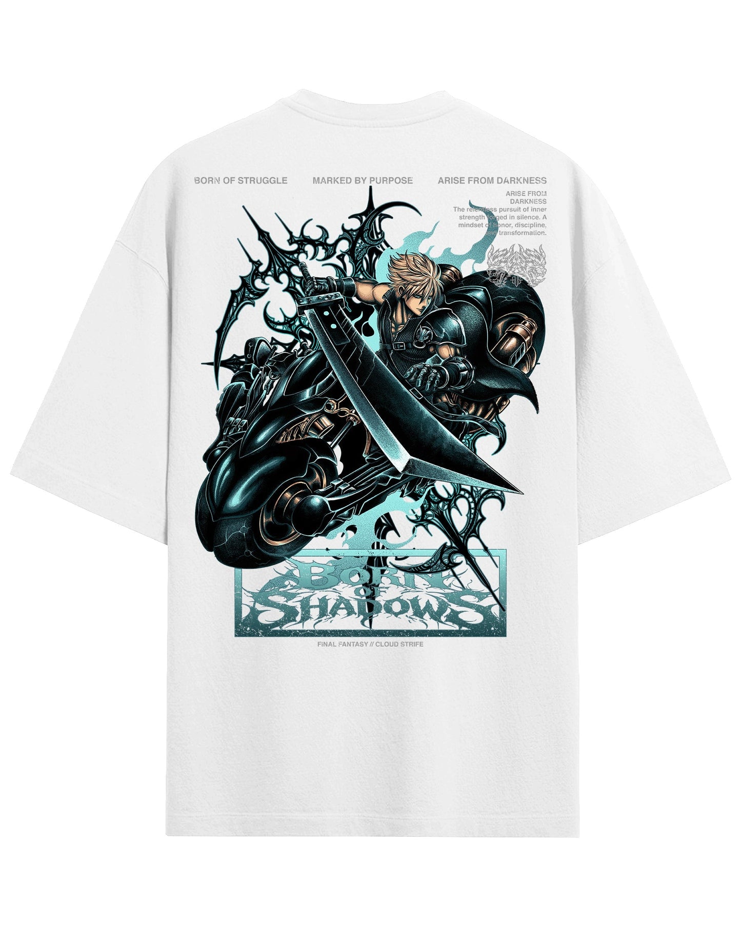 [Limited Edition] 'Final Fantasy: Cloud Strife' Back T-Shirt ODMPOD