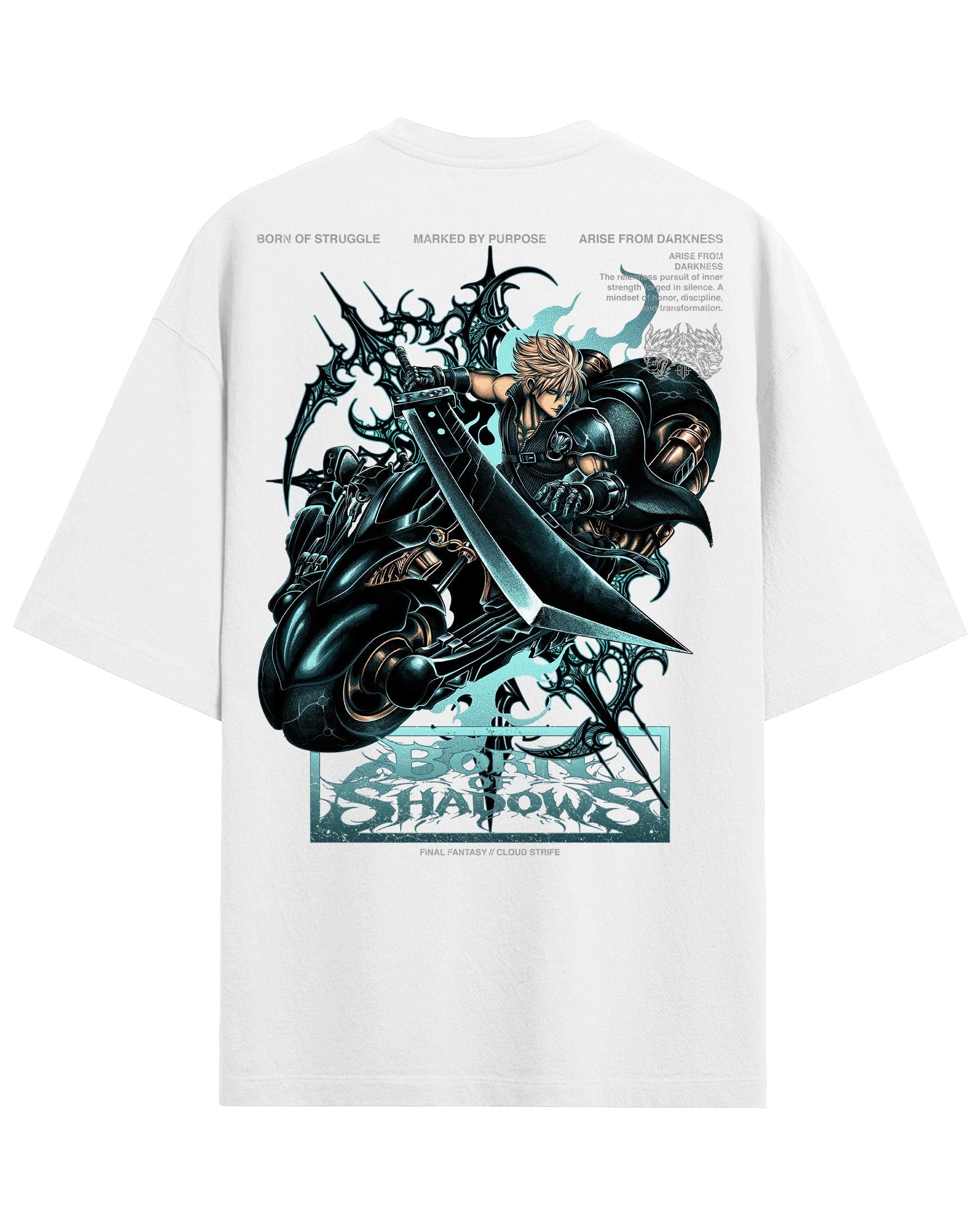 [Limited Edition] 'Final Fantasy: Cloud Strife' Back T-Shirt ODMPOD