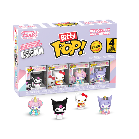 Funko Bitty Pop! Sanrio Hello Kitty and Friends Kuromi Mini-Figure 4-Pack Funko
