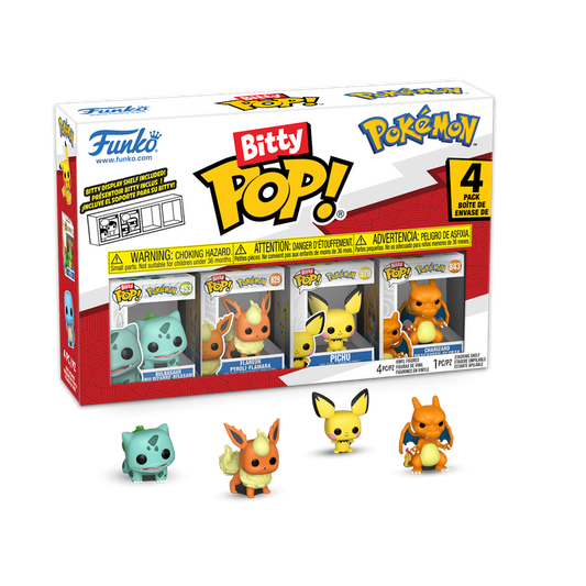Funko Bitty Pop! Pokemon Bulbasaur Mini-Figure 4-Pack Funko