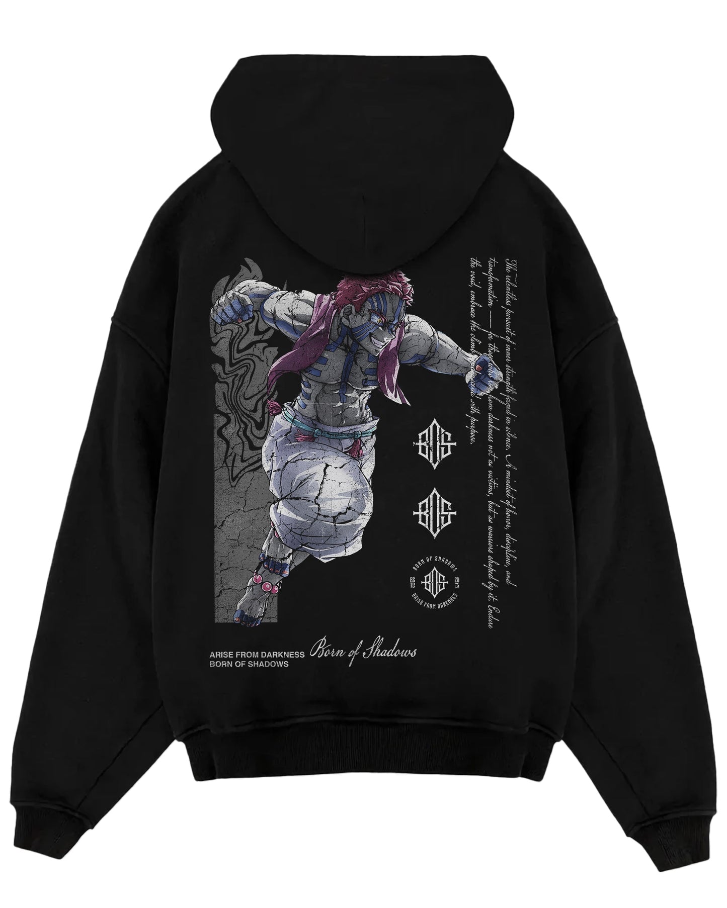 Demon Slayer 'Akaza' Oversized Hoodie ODMPOD