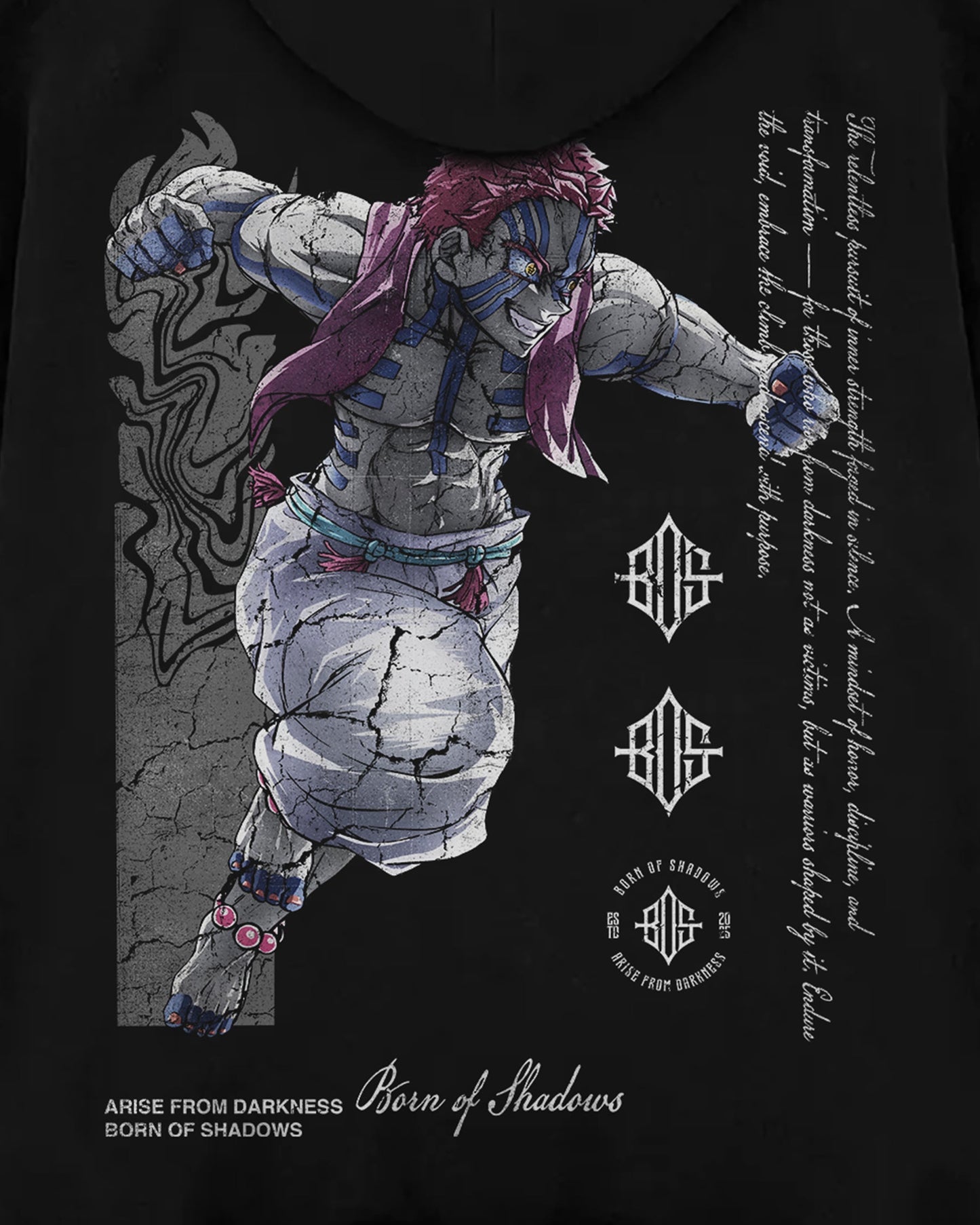 Demon Slayer 'Akaza' Oversized Hoodie ODMPOD
