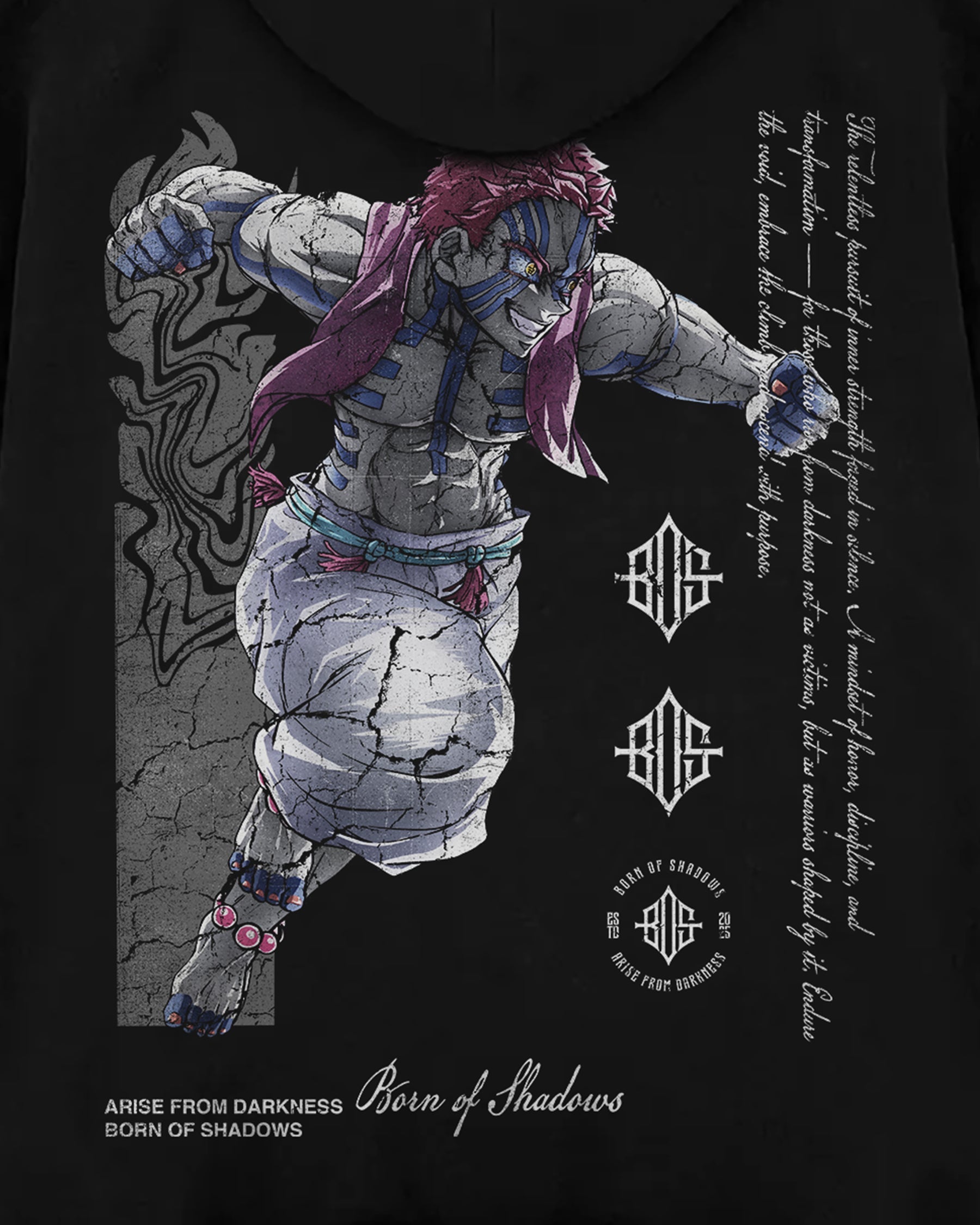 Demon Slayer 'Akaza' Oversized Hoodie ODMPOD