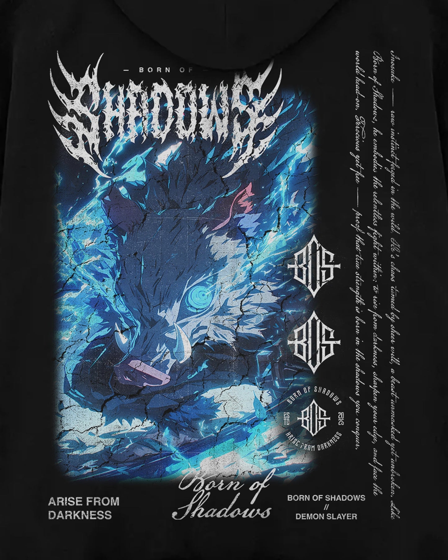 Demon Slayer 'Inosuke' Oversized Hoodie ODMPOD