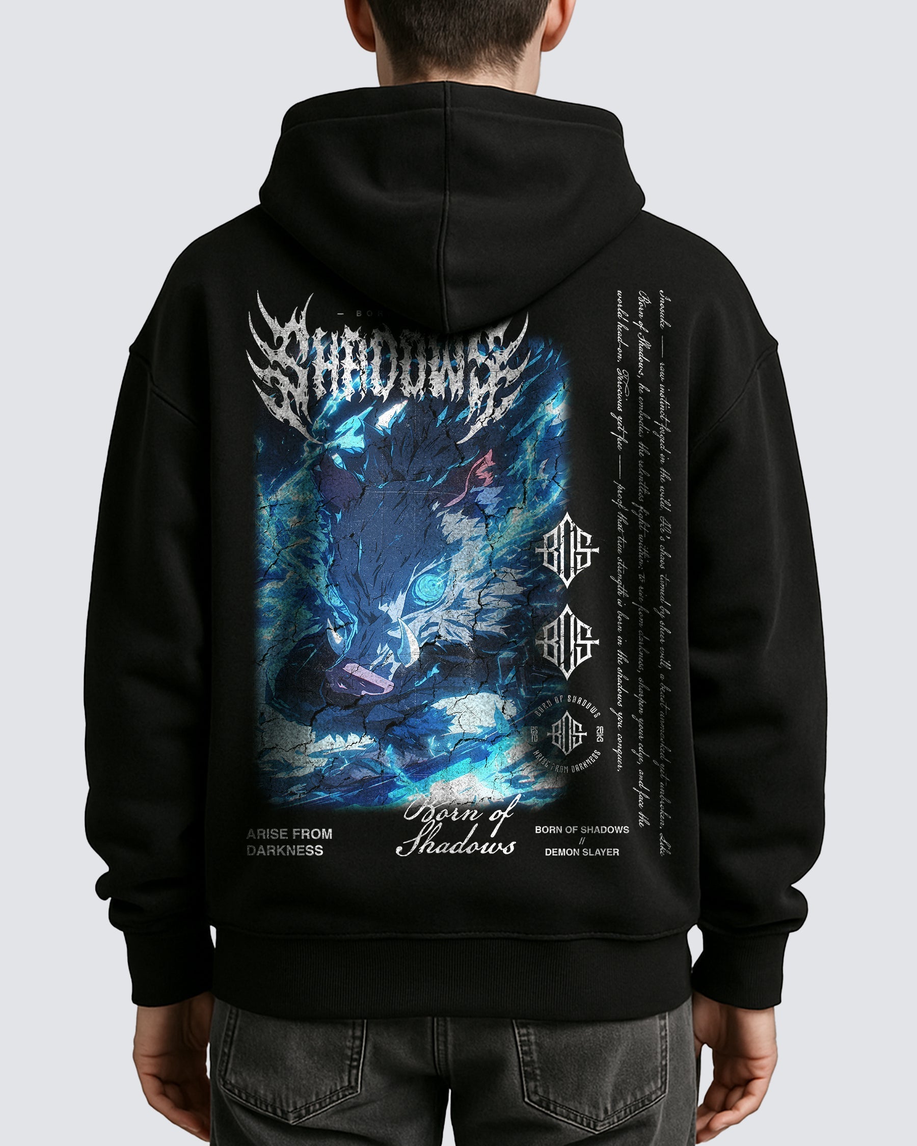 Demon Slayer 'Inosuke' Oversized Hoodie ODMPOD