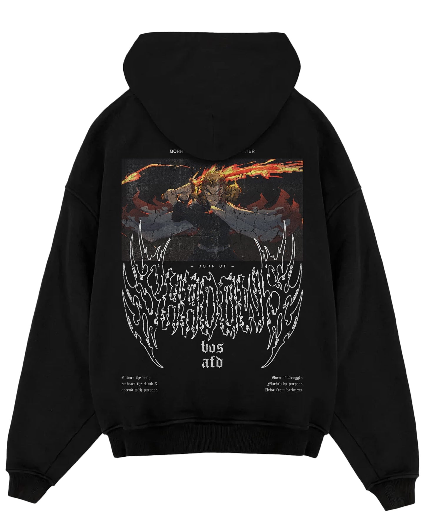 Demon Slayer 'Rengoku' Oversized Hoodie ODMPOD