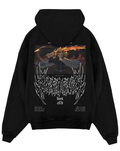 Demon Slayer 'Rengoku' Oversized Hoodie ODMPOD