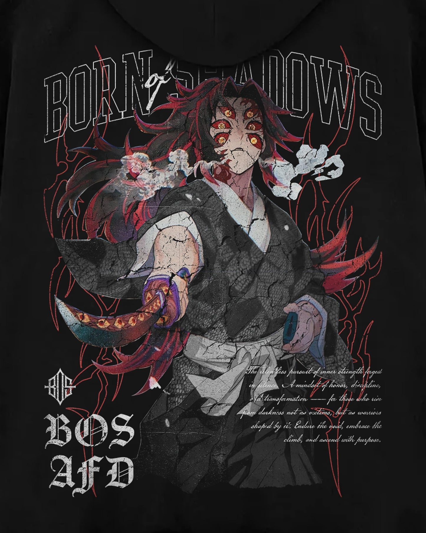 Demon Slayer 'Upper Moon 1' Oversized Hoodie ODMPOD