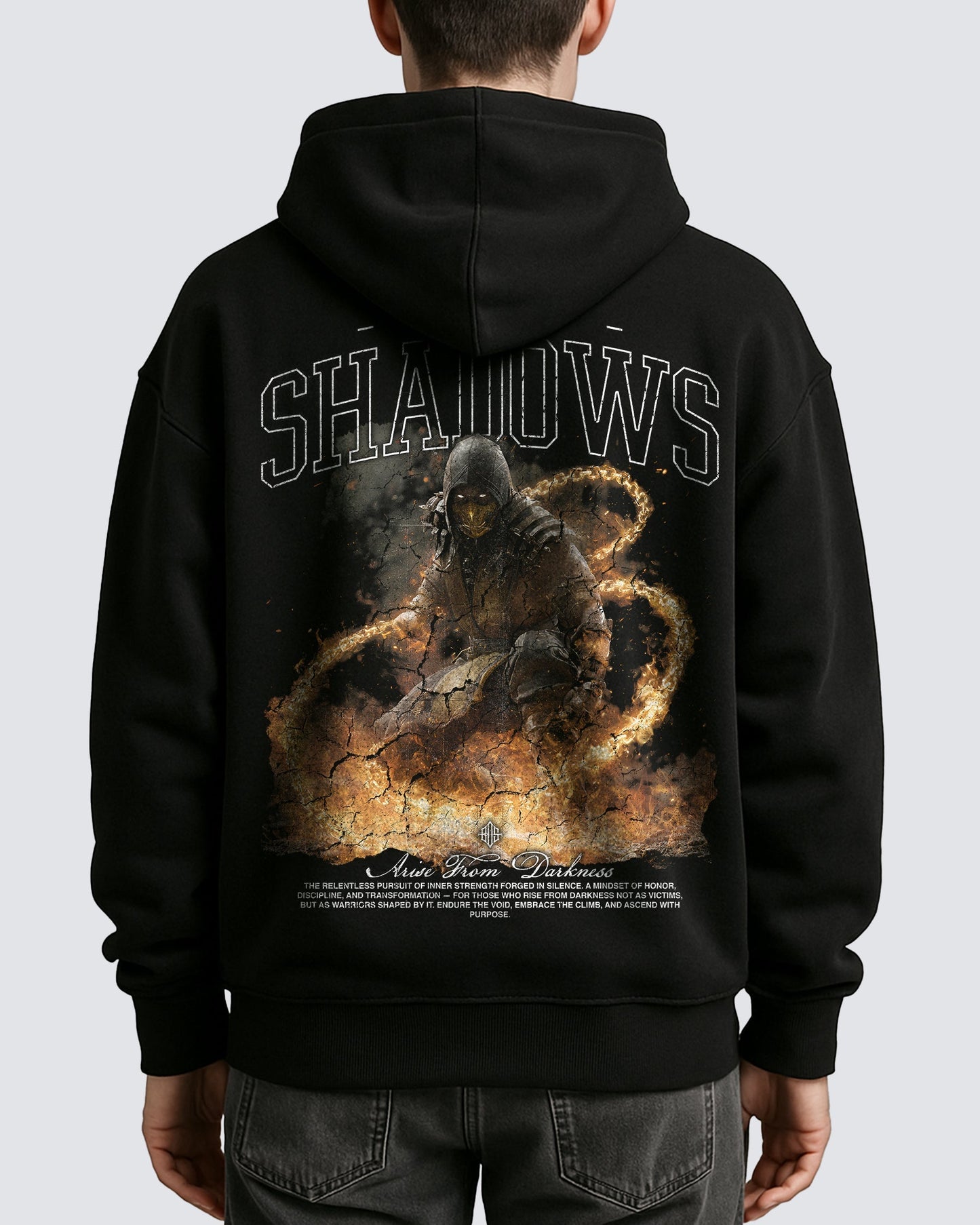 Mortal Kombat 'Scorpion' Oversized Hoodie ODMPOD