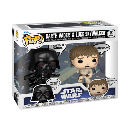 Funko Pop! Star War - Darth Vader & Luke Skywalker 2 Pack Funko