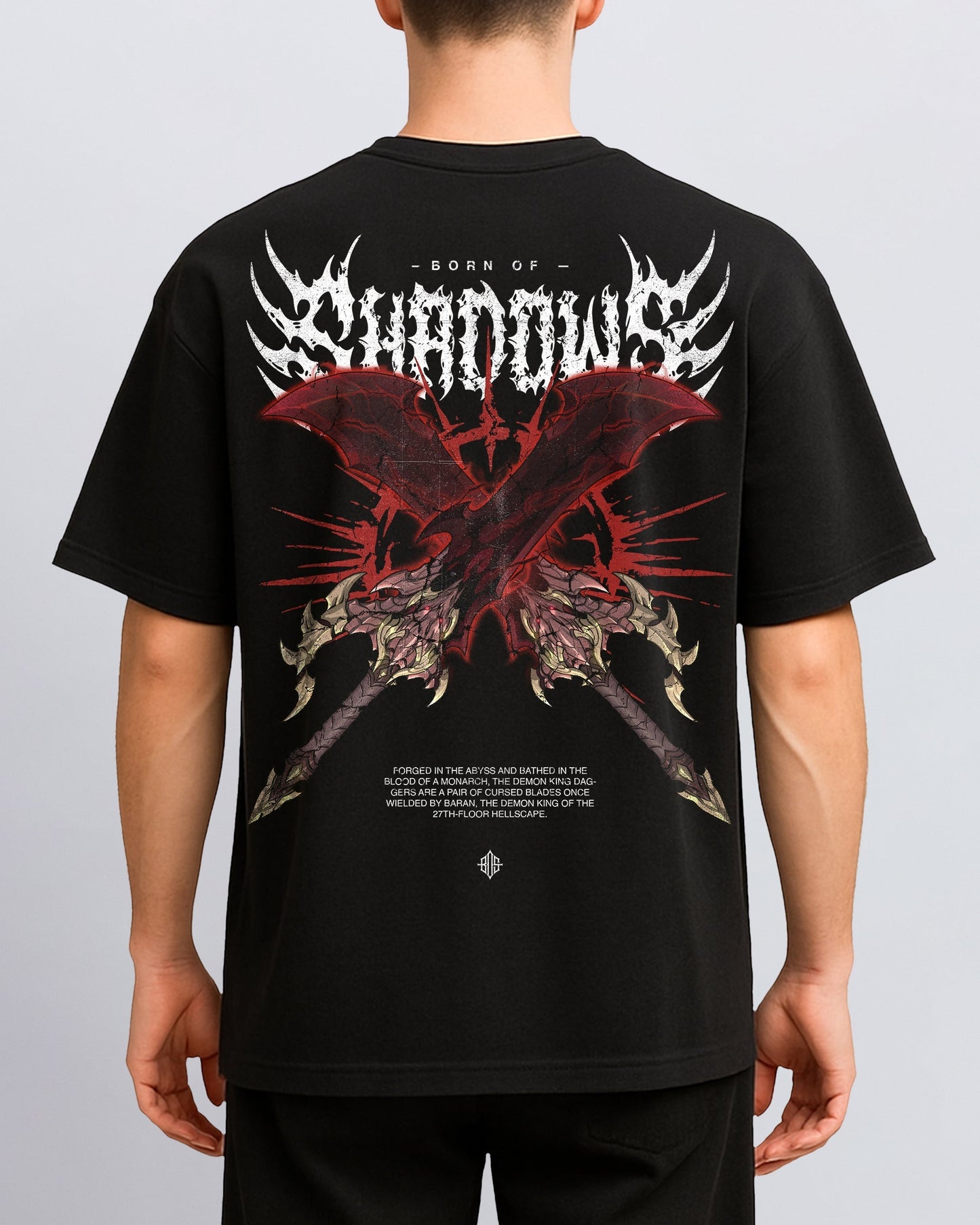 Solo Leveling 'Twin Fangs of Ruin' T-Shirt ODMPOD