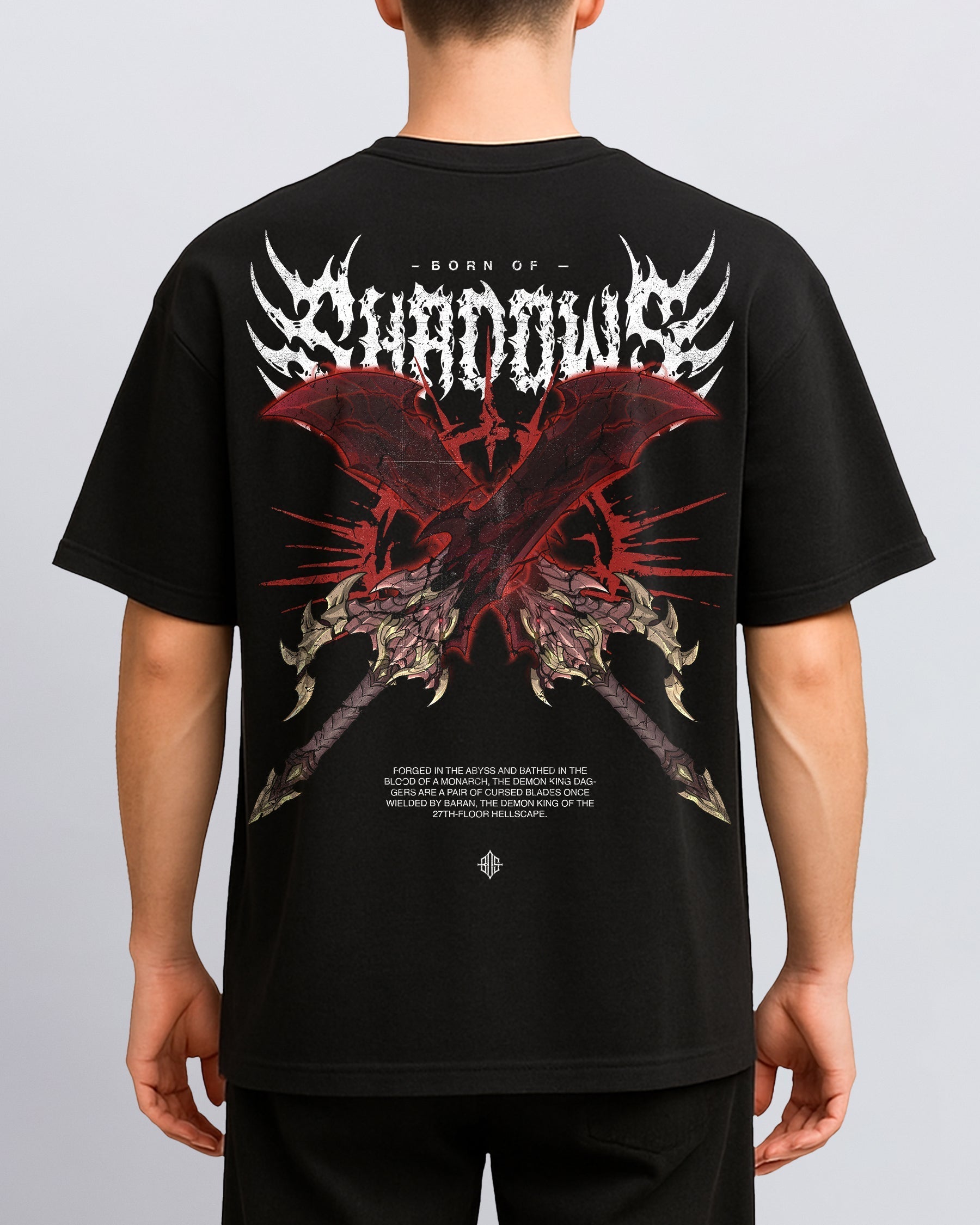 Solo Leveling 'Twin Fangs of Ruin' T-Shirt ODMPOD