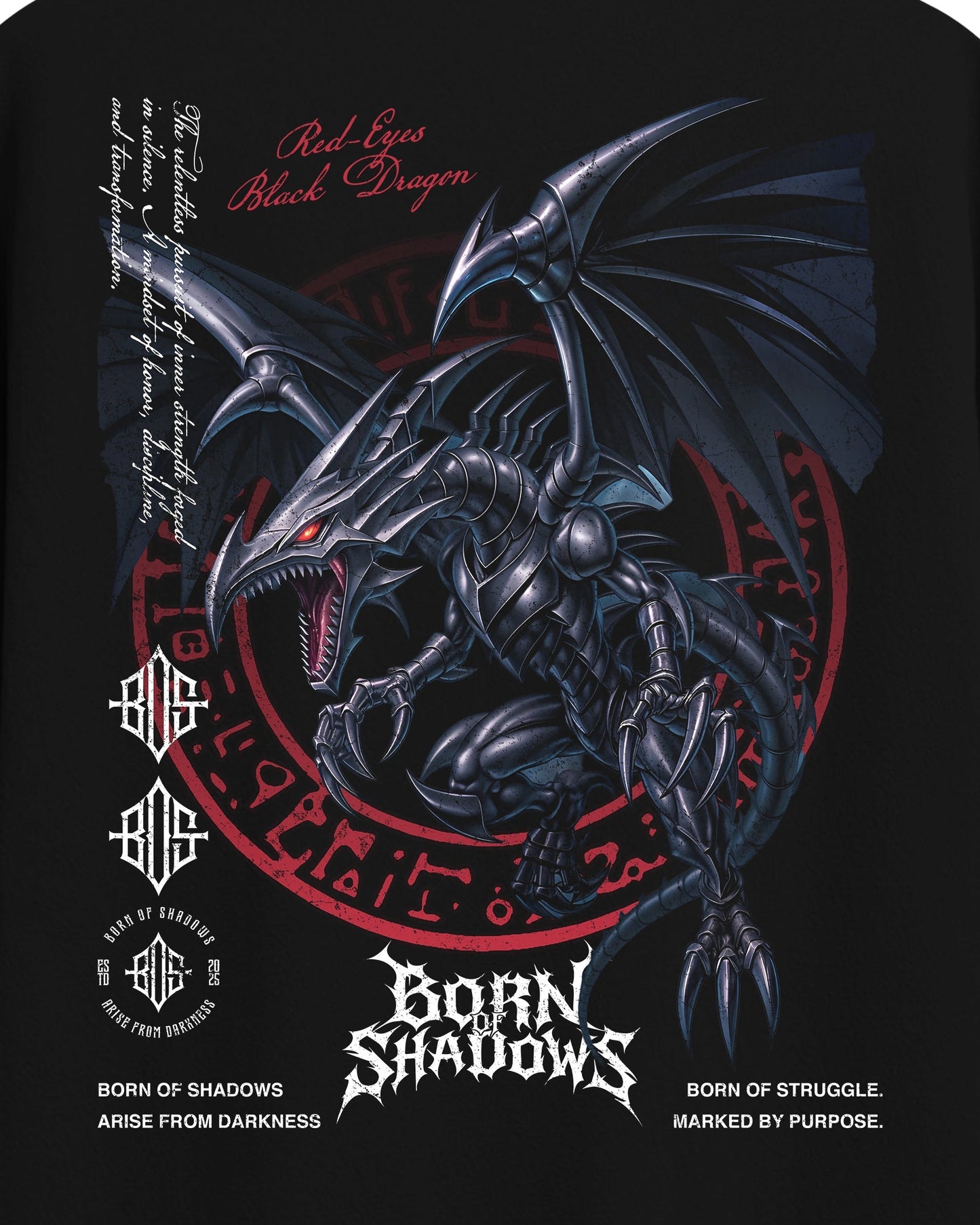 Yu-Gi-Oh! 'Dark Red-Eyes Black Dragon' T-Shirt ODMPOD